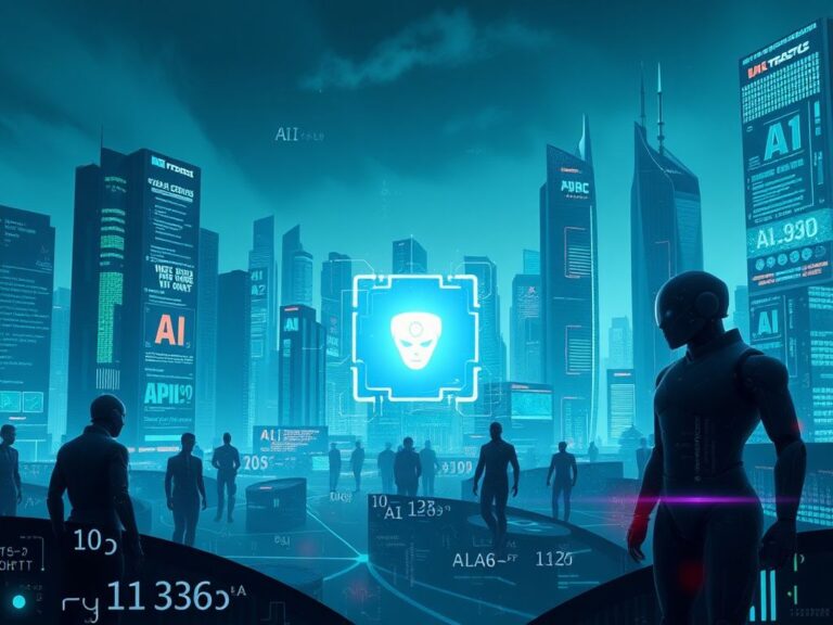 Flick International Futuristic digital landscape showcasing advancements in artificial intelligence