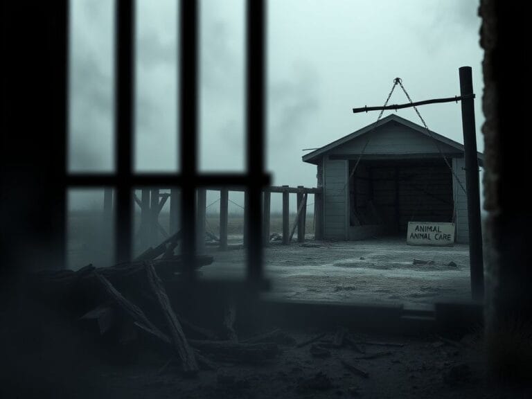 Flick International Shadowy outline of a prison bar window with foggy atmosphere