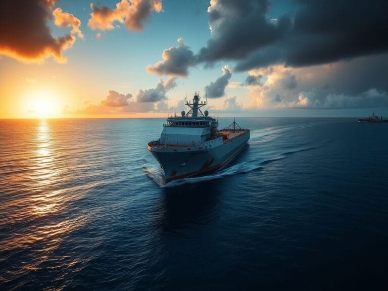 Flick International Aerial view of the Motor Vessel Sagitta anchored in the Caribbean Sea during a military operation