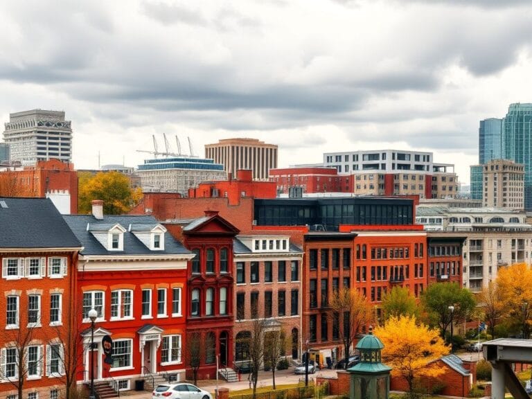 Flick International Dynamic cityscape of Richmond, Virginia, showcasing traditional and modern architecture