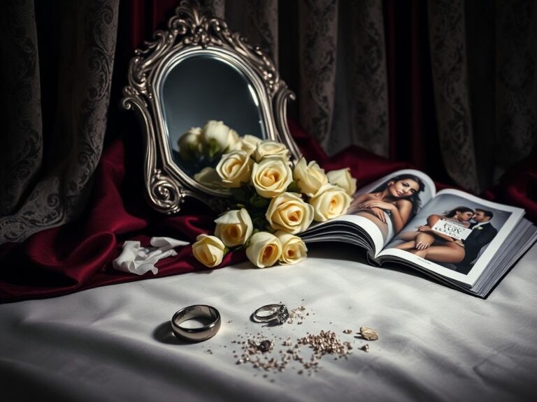 Flick International Shattered diamond engagement ring on silk cloth in a dimly lit room