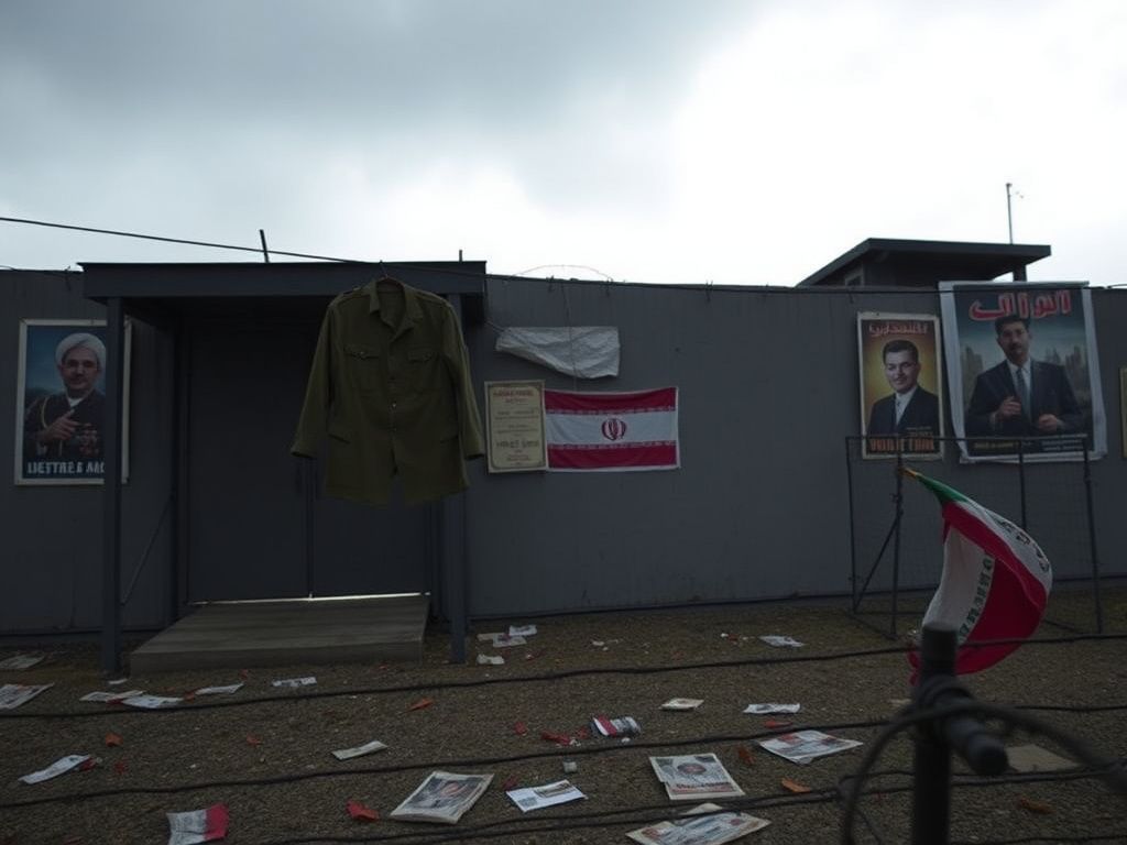 Flick International Empty military uniform symbolizing defiance in Iran