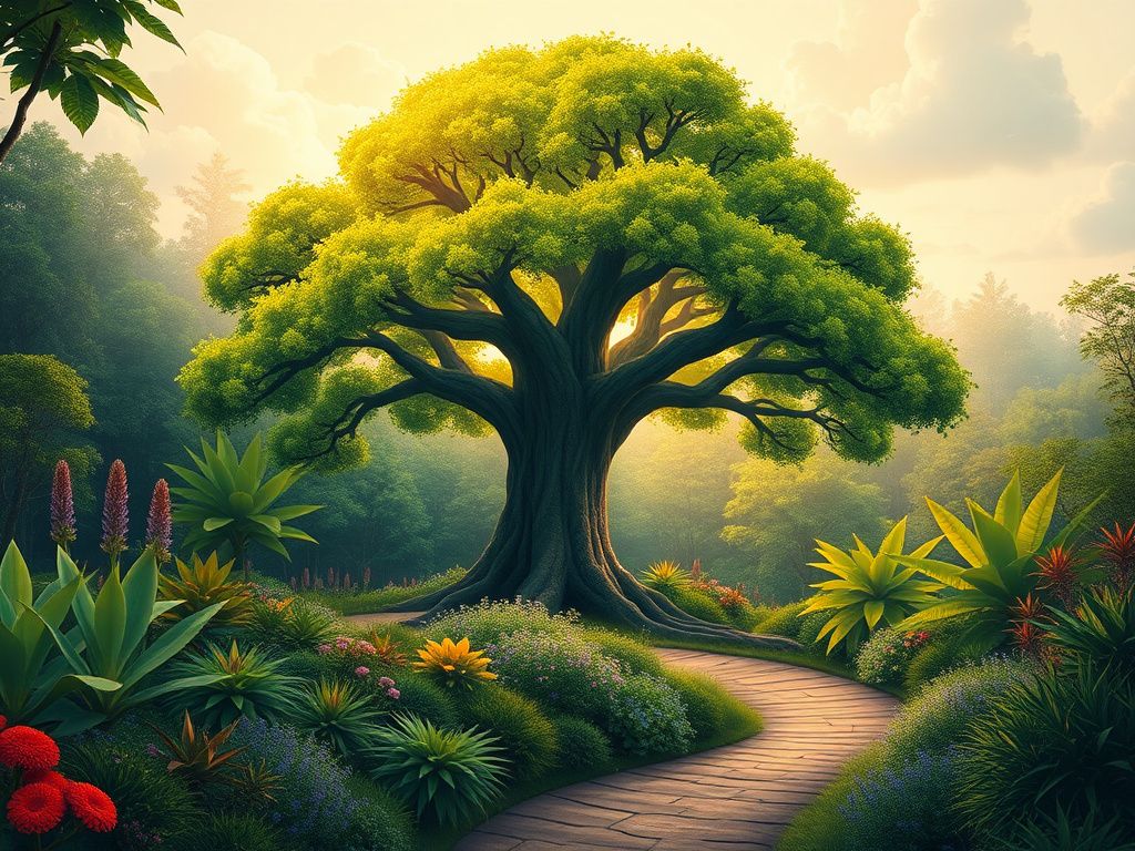 Flick International A large, vibrant tree in a lush forest symbolizing inclusion and diversity