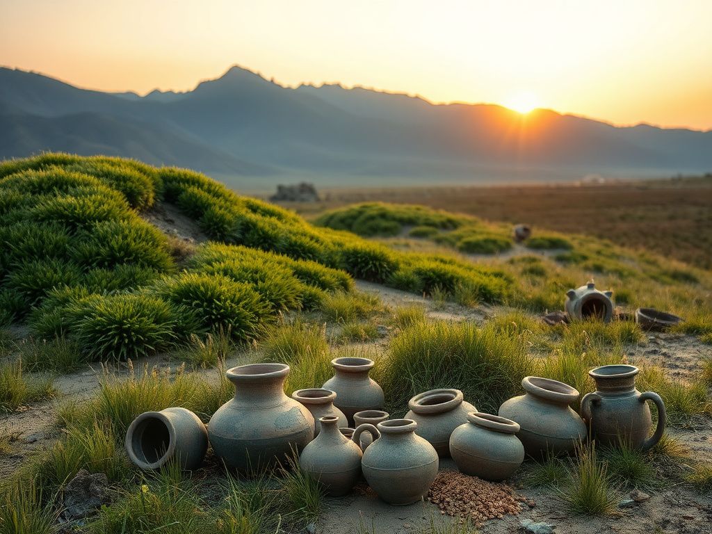 Flick International Ancient pottery vessels used for brewing 3,000-year-old beer-like drinks in a Bronze Age cemetery in western China