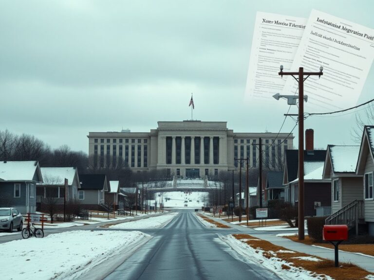 Flick International Stark Maine landscape featuring a federal building with security measures