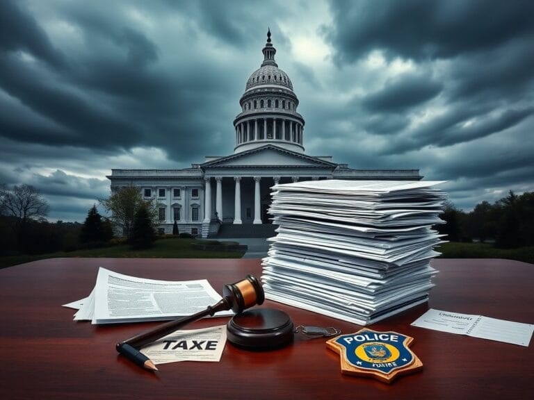 Flick International Dramatic view of the Virginia State Capitol building reflecting political tension.