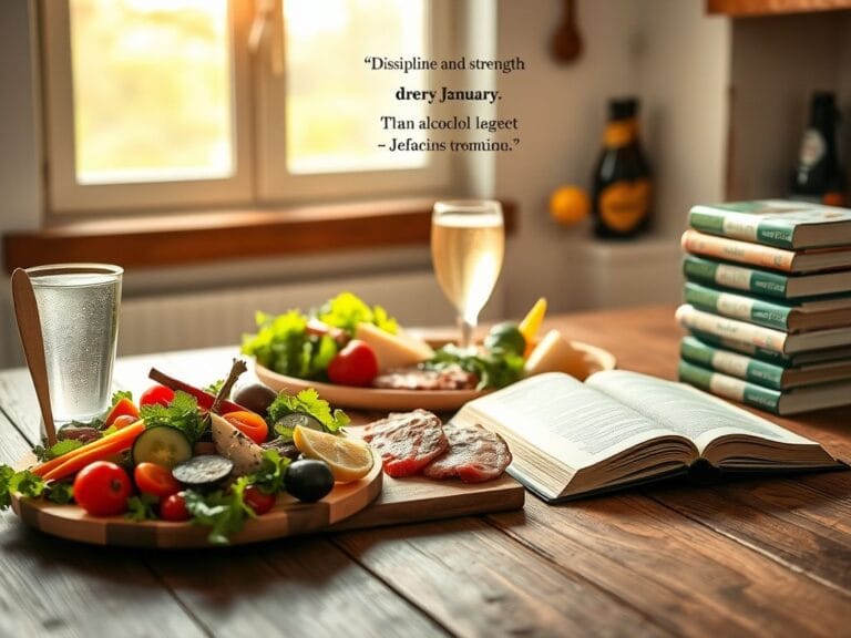 Flick International A serene kitchen scene with a beautifully arranged ketogenic meal and an open Bible symbolizing personal growth.