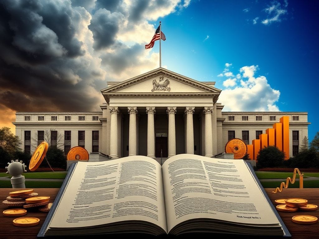 Flick International Grand, symbolic representation of the U.S. Federal Reserve highlighting economic stability.