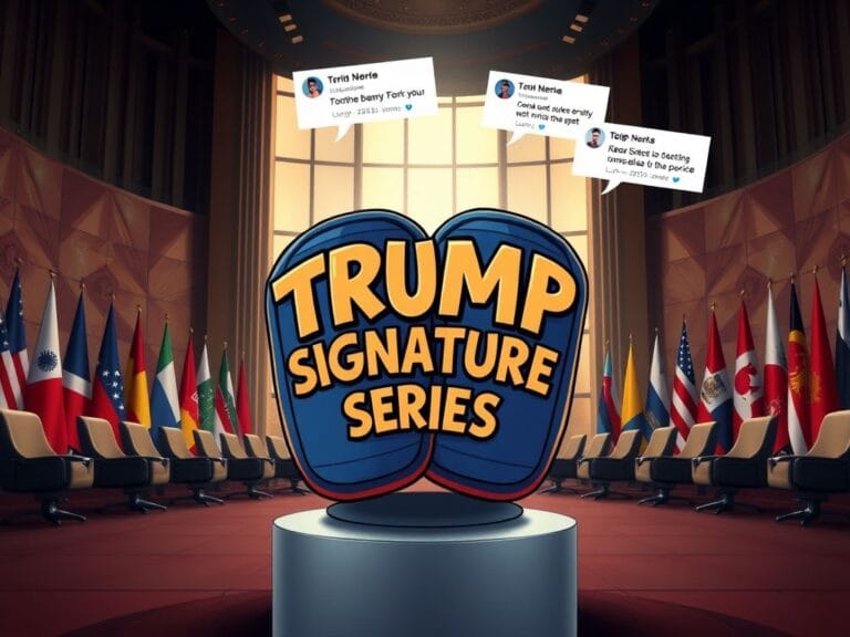 Flick International Oversized cartoonish kneepads with bold lettering in a stylized conference room