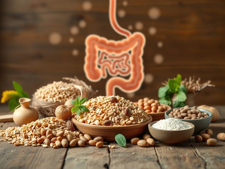 Flick International A vibrant still-life of everyday foods rich in vitamin B1 on a rustic wooden table