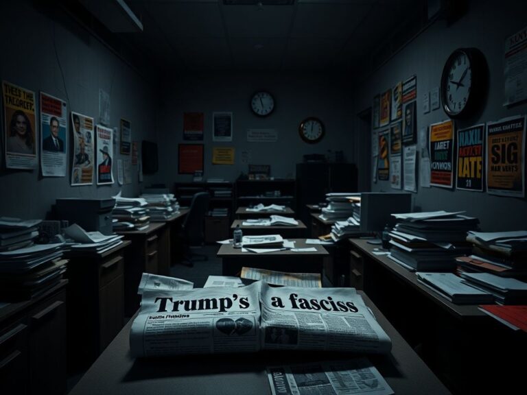 Flick International Dark office environment illustrating toxic culture within teachers union