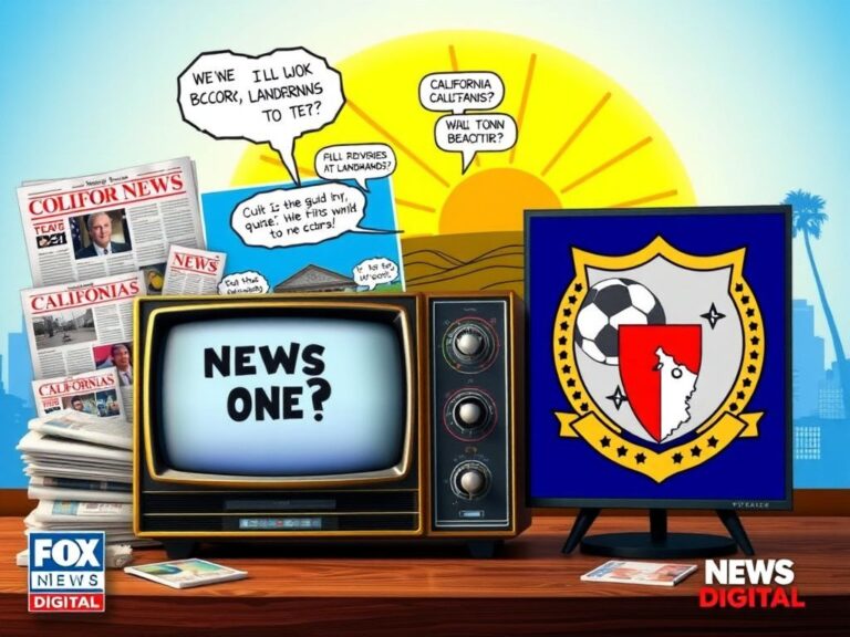 Flick International A stylized representation of a news quiz featuring a vintage television and colorful headlines