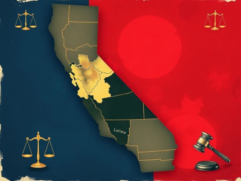 Flick International Artistic representation of a California congressional map showcasing various districts and highlighting political tension
