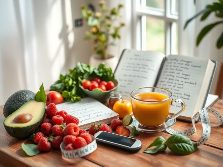 Flick International Colorful still-life of fresh fruits and vegetables promoting healthy eating