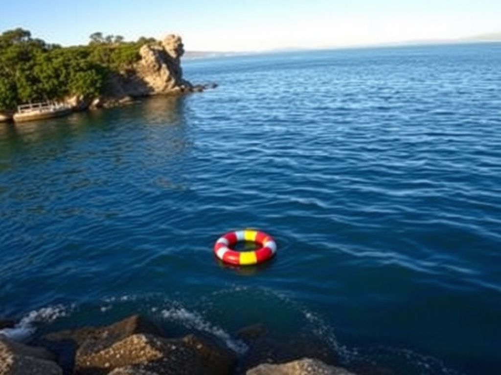 Flick International Scenic view of Sydney Harbour's Jump Rock, highlighting the water and cliffside