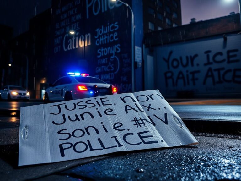 Flick International Somber street scene in Minneapolis illustrating the aftermath of the ICE shooting