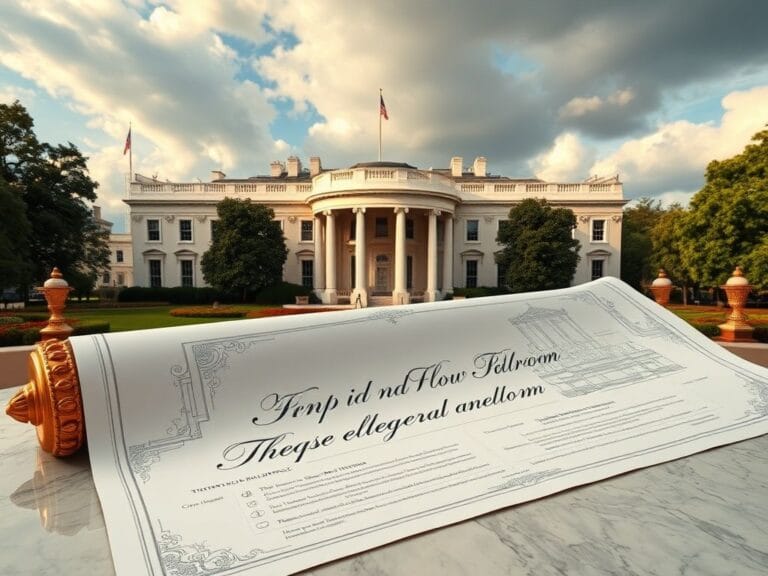 Flick International View of the White House East Wing under construction with scaffolding and architectural blueprints