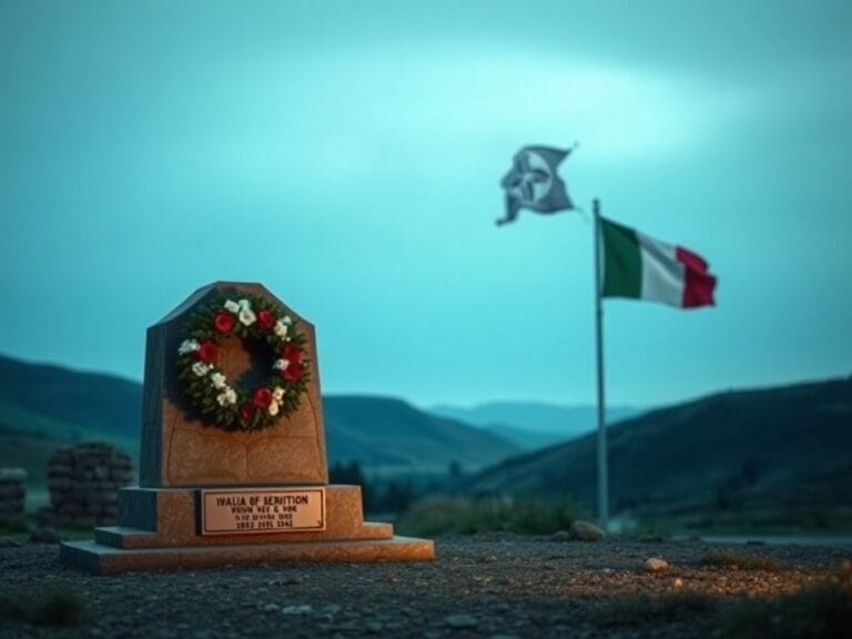 Flick International Military memorial in Italy honoring soldiers who sacrificed in Afghanistan