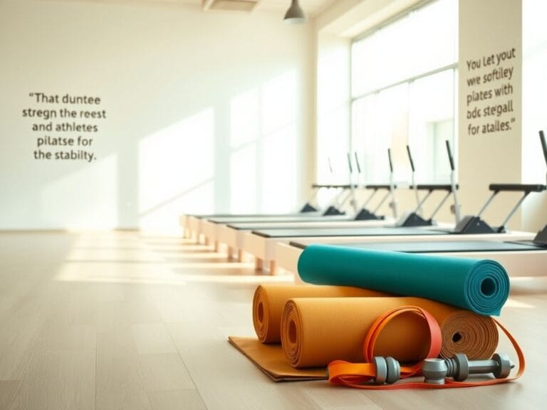 Flick International A serene Pilates studio featuring reformer machines and colorful mats