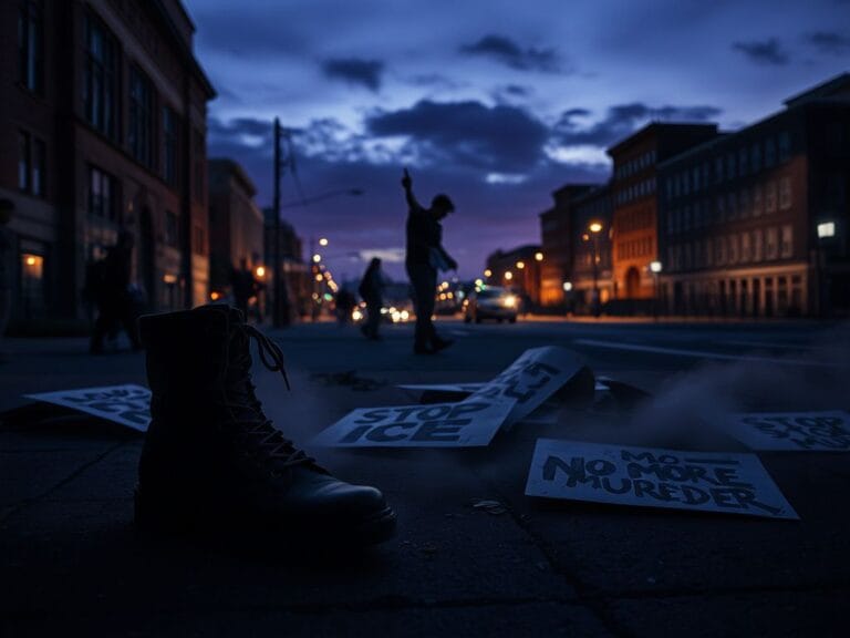 Flick International Combat boots on the ground symbolizing readiness in Minneapolis protests