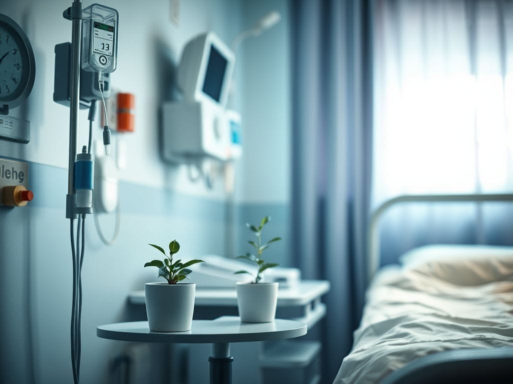 Flick International Hospital room scene with medical equipment representing Quinton Aaron's battle for life