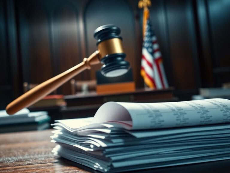 Flick International A gavel poised above a judge's bench symbolizing a legal decision regarding voter rolls.