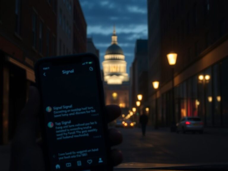 Flick International Twilight view of a Minneapolis street illustrating the tension of federal law enforcement