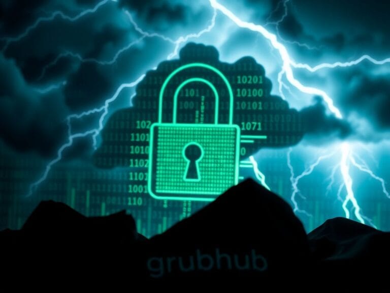 Flick International Close-up of a digital padlock symbol against a binary code background signifying a cybersecurity breach