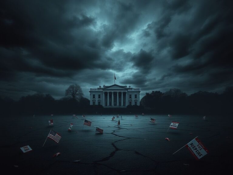 Flick International Dark landscape symbolizing division in the United States