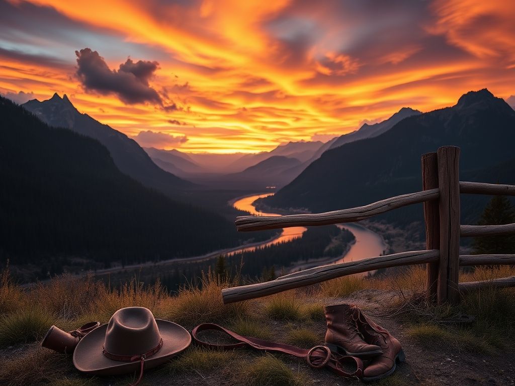 Flick International Dramatic landscape of Yellowstone National Park representing the show's tensions