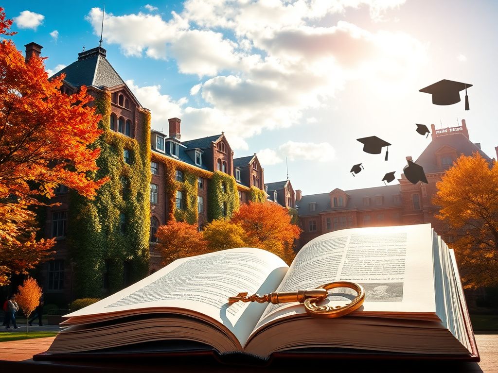 Flick International A scenic view of Yale University campus during autumn with colorful foliage