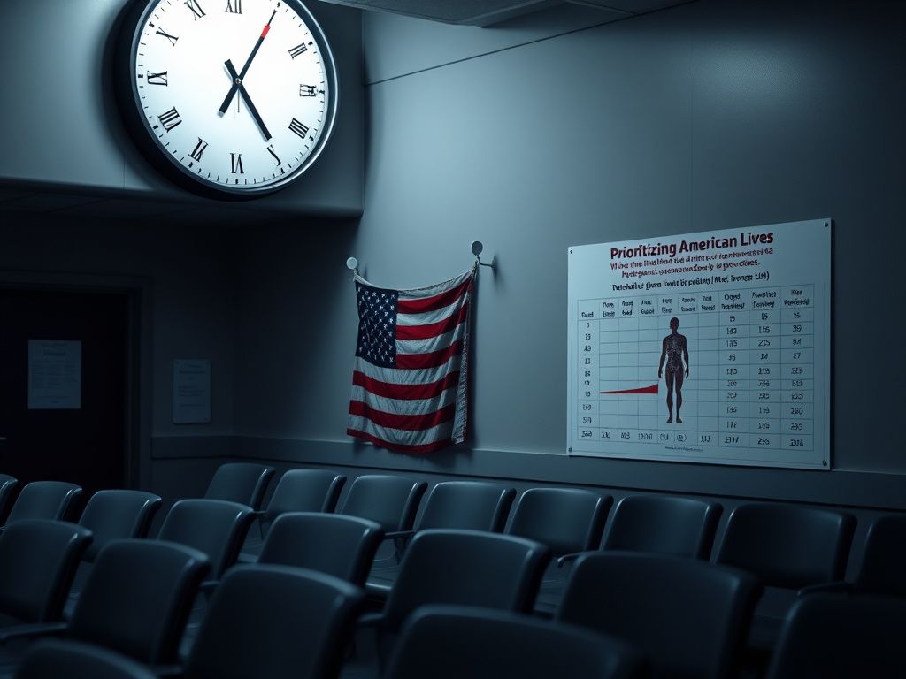 Flick International A somber hospital waiting room illustrating the urgency for organ transplants