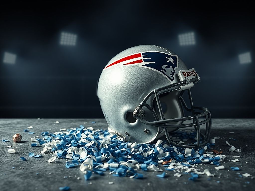 Flick International Vintage New England Patriots football helmet symbolizing Bill Belichick's legacy