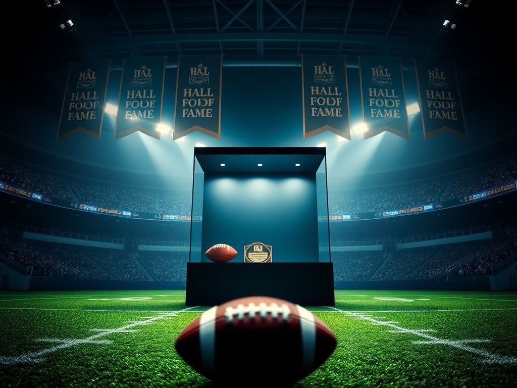 Flick International Empty Hall of Fame display case highlighting the absence of Bill Belichick