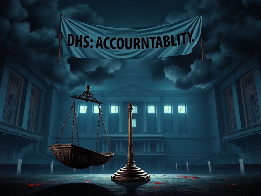 Flick International A dilapidated scales of justice symbolizing political imbalance