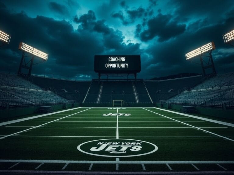 Flick International Empty football stadium at twilight symbolizing missed coaching opportunities