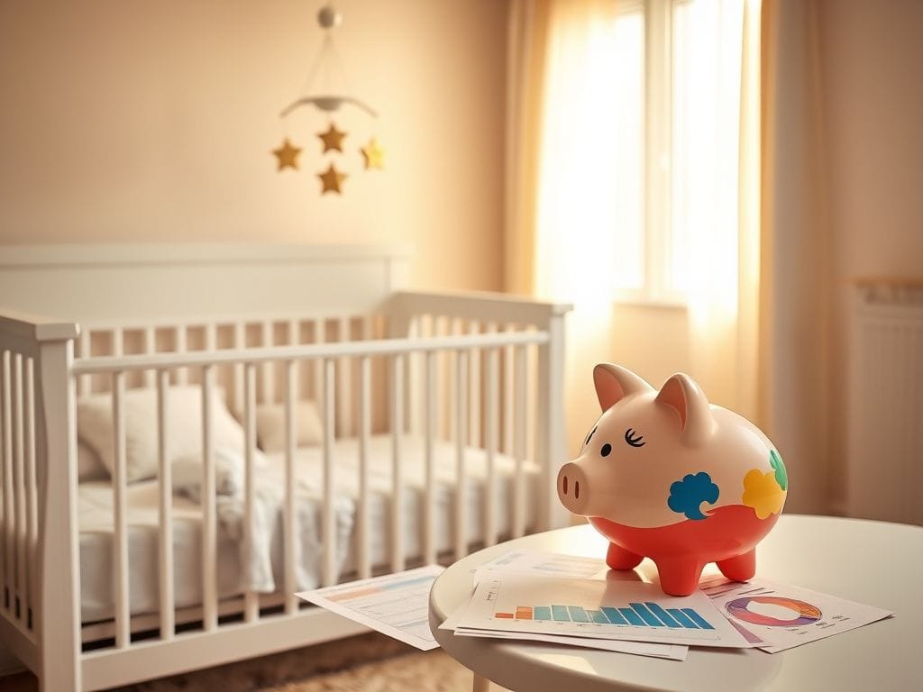 Flick International Serene nursery setting with a beautifully arranged crib and pastel bedding