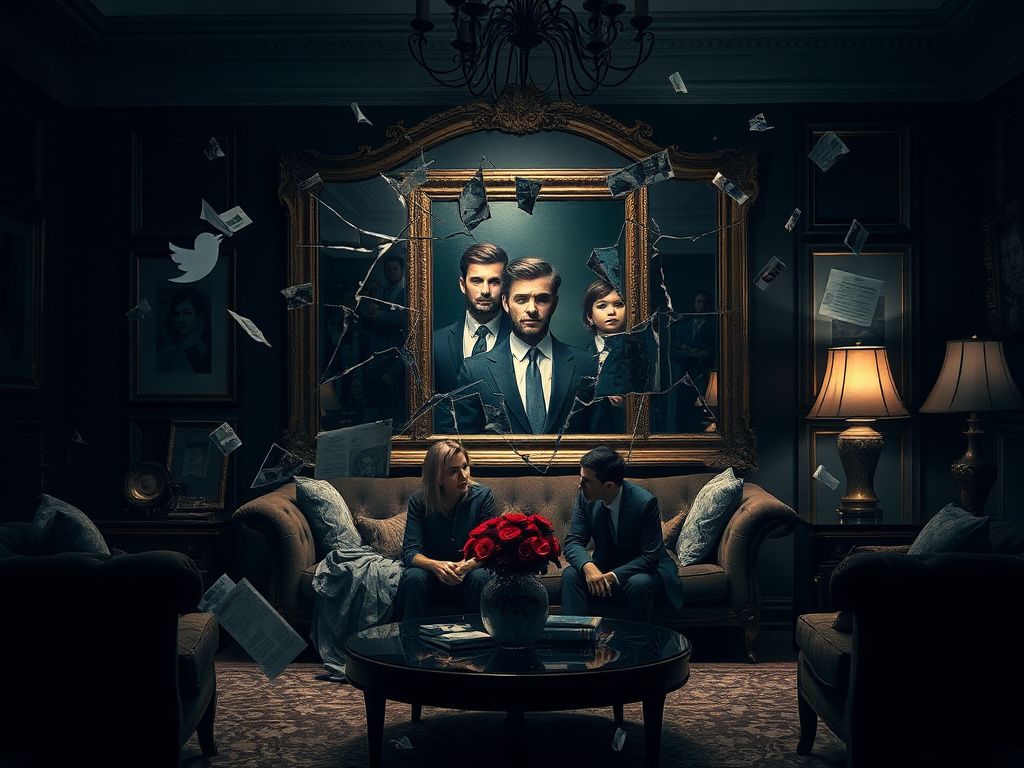 Flick International A moody family portrait symbolizing discord and unresolved tensions in the Beckham family