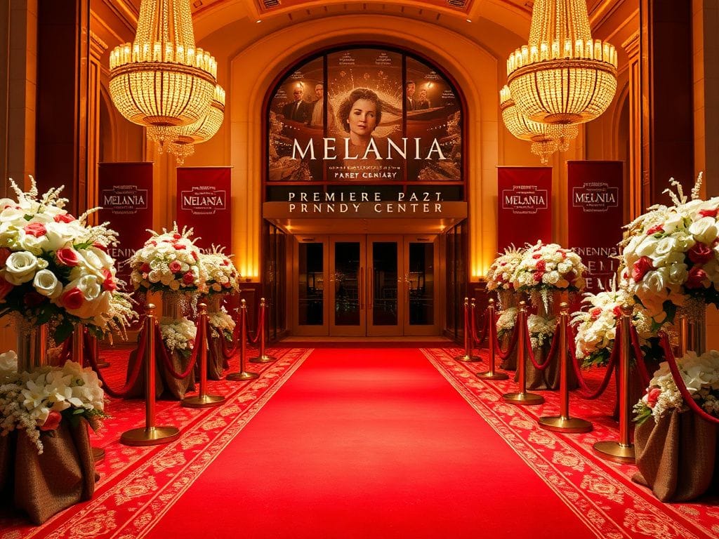 Flick International Luxurious red carpet at the Trump Kennedy Center premiere of the documentary MELANIA