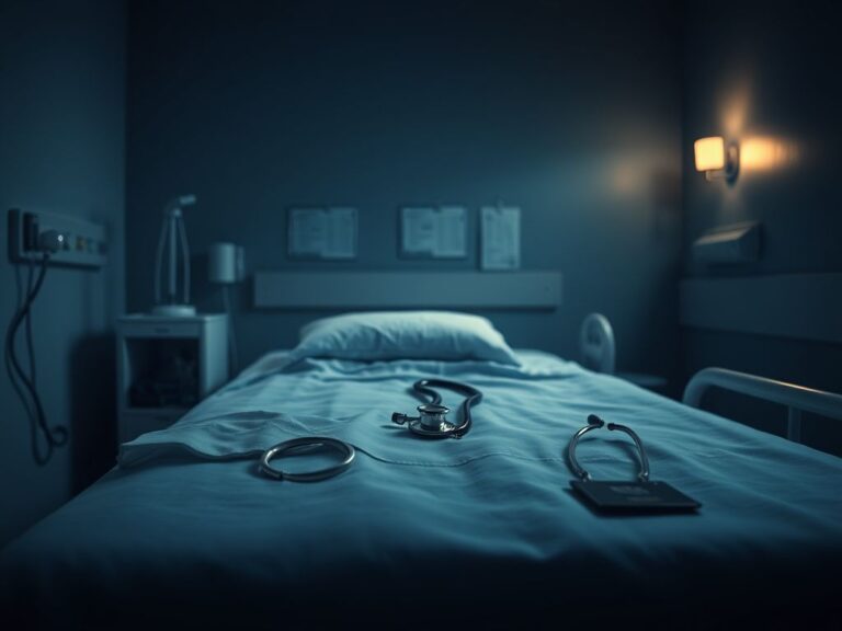 Flick International Empty hospital room symbolizing loss of nurse Alex Pretti