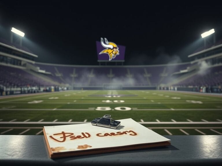 Flick International Empty Minnesota Vikings stadium reflecting on missed playoff opportunities