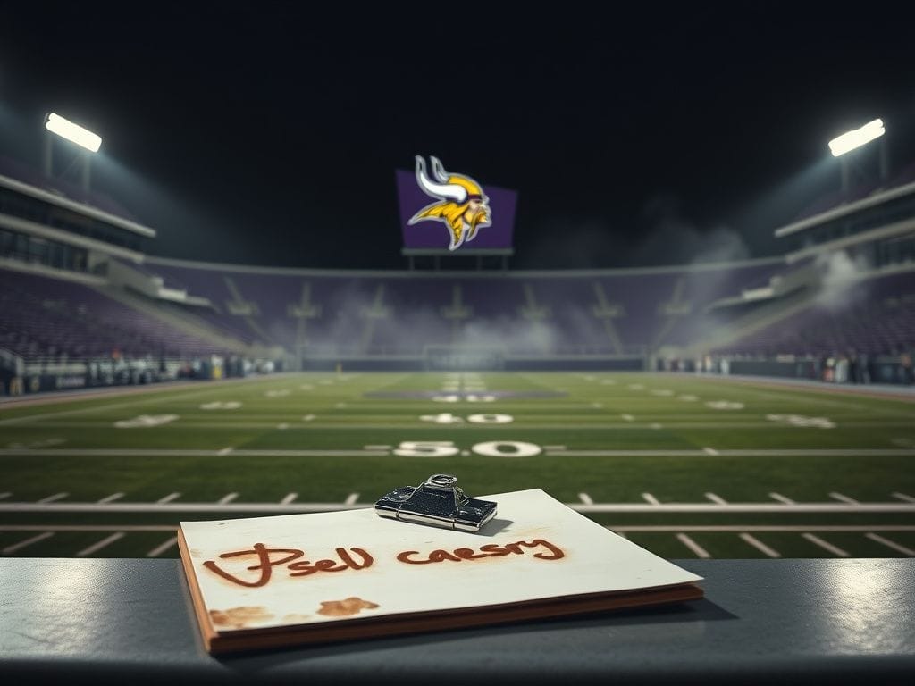 Flick International Empty Minnesota Vikings stadium reflecting on missed playoff opportunities