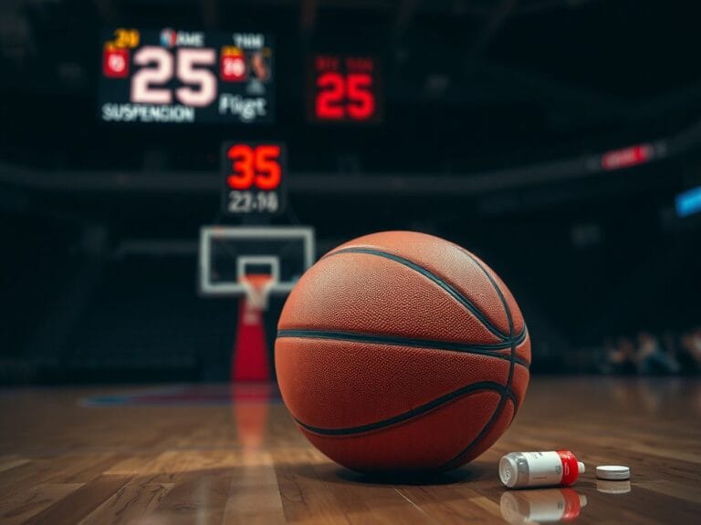 Flick International Close-up of a basketball resting on a wooden gym floor, symbolizing the challenges faced by athletes