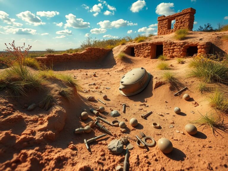 Flick International Partially unearthed remains of the 18th-century Mission Nuestra Señora del Espíritu Santo in Texas