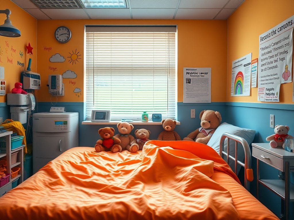 Flick International A vibrant children's hospital room filled with colorful medical equipment symbolizing hope and care.