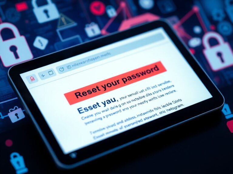 Flick International Close-up view of an email inbox displaying a highlighted suspicious Instagram password reset email