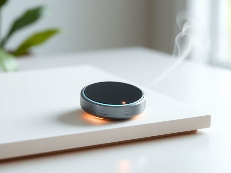 Flick International Modern glucose monitoring device called 'isaac' in a bright setting