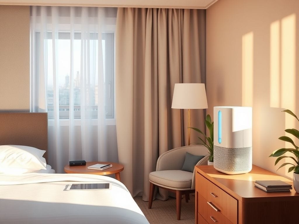 Flick International Cozy hotel room used for flu transmission study