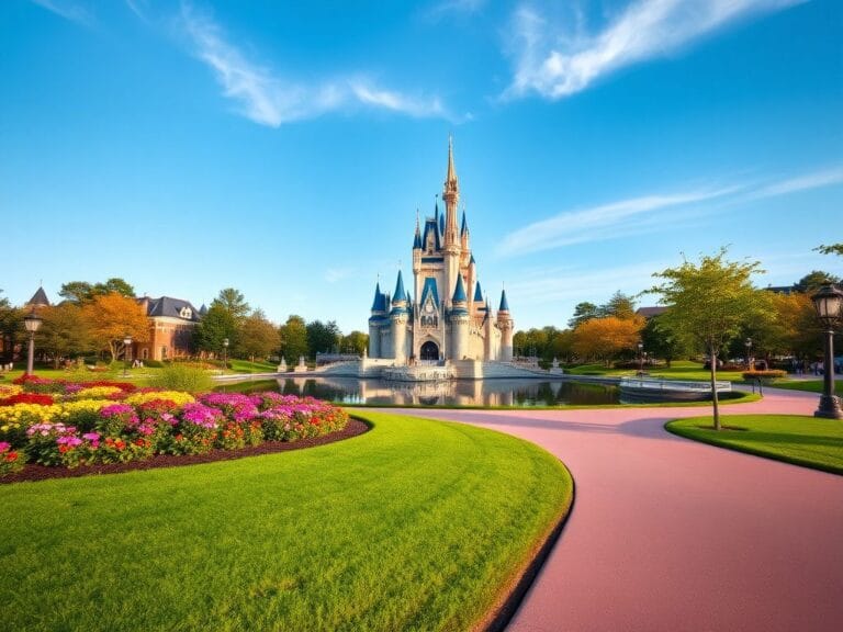 Flick International Tranquil scene of Cinderella Castle at Walt Disney World during off-peak season