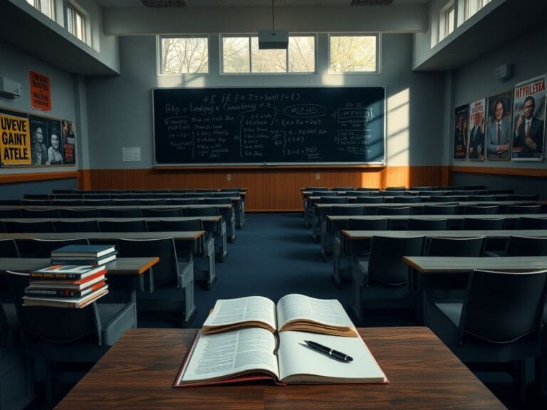 Flick International Empty college lecture hall representing conservative students' avoidance of ideologically biased classes